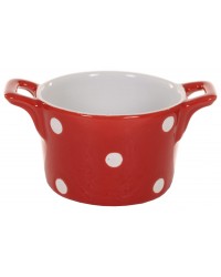 Горшочек с ручками Red with dots 8,5 см